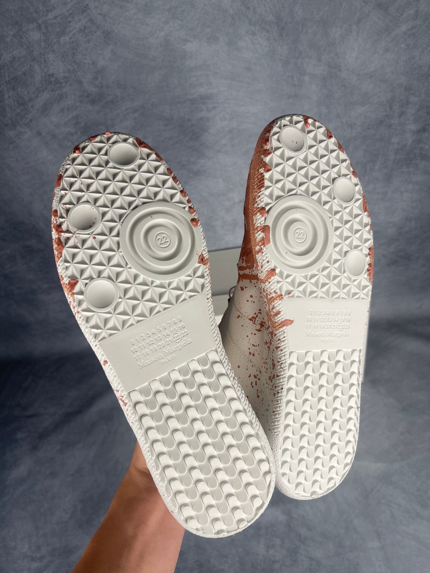 Maison Margiela GAT Sneaker Blush Paint Splatter