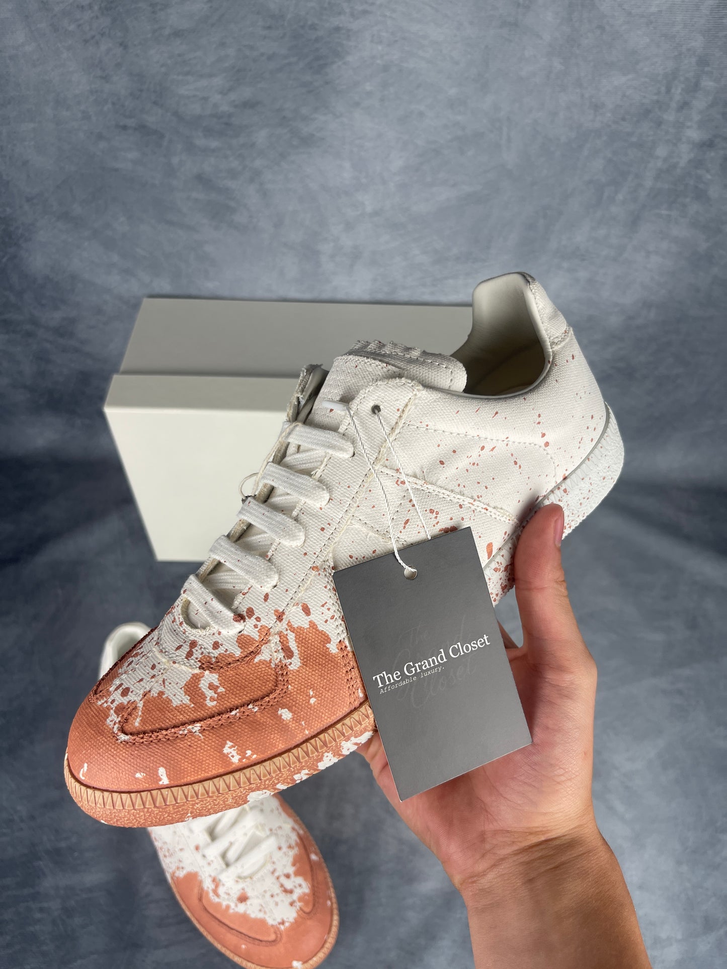 Maison Margiela GAT Sneaker Blush Paint Splatter