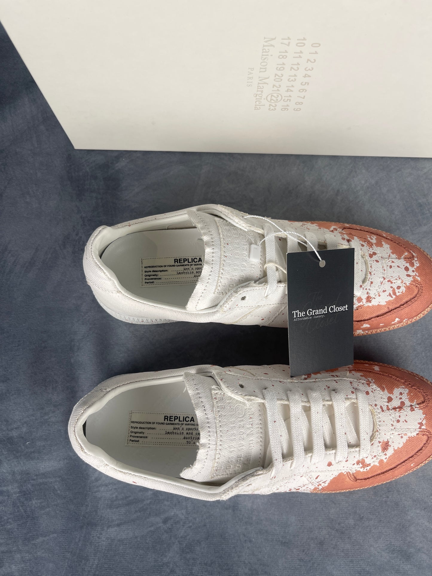 Maison Margiela GAT Sneaker Blush Paint Splatter